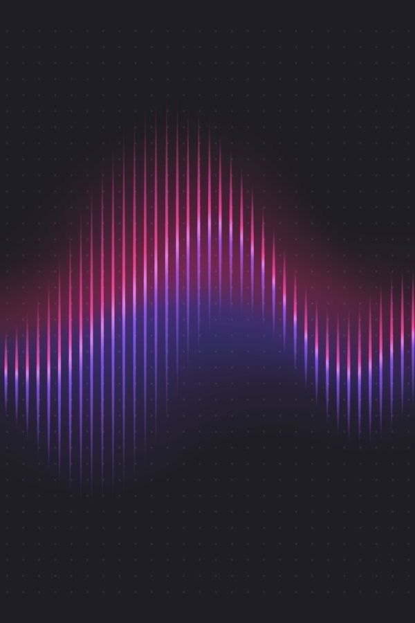 Violet and pink spectrum bars